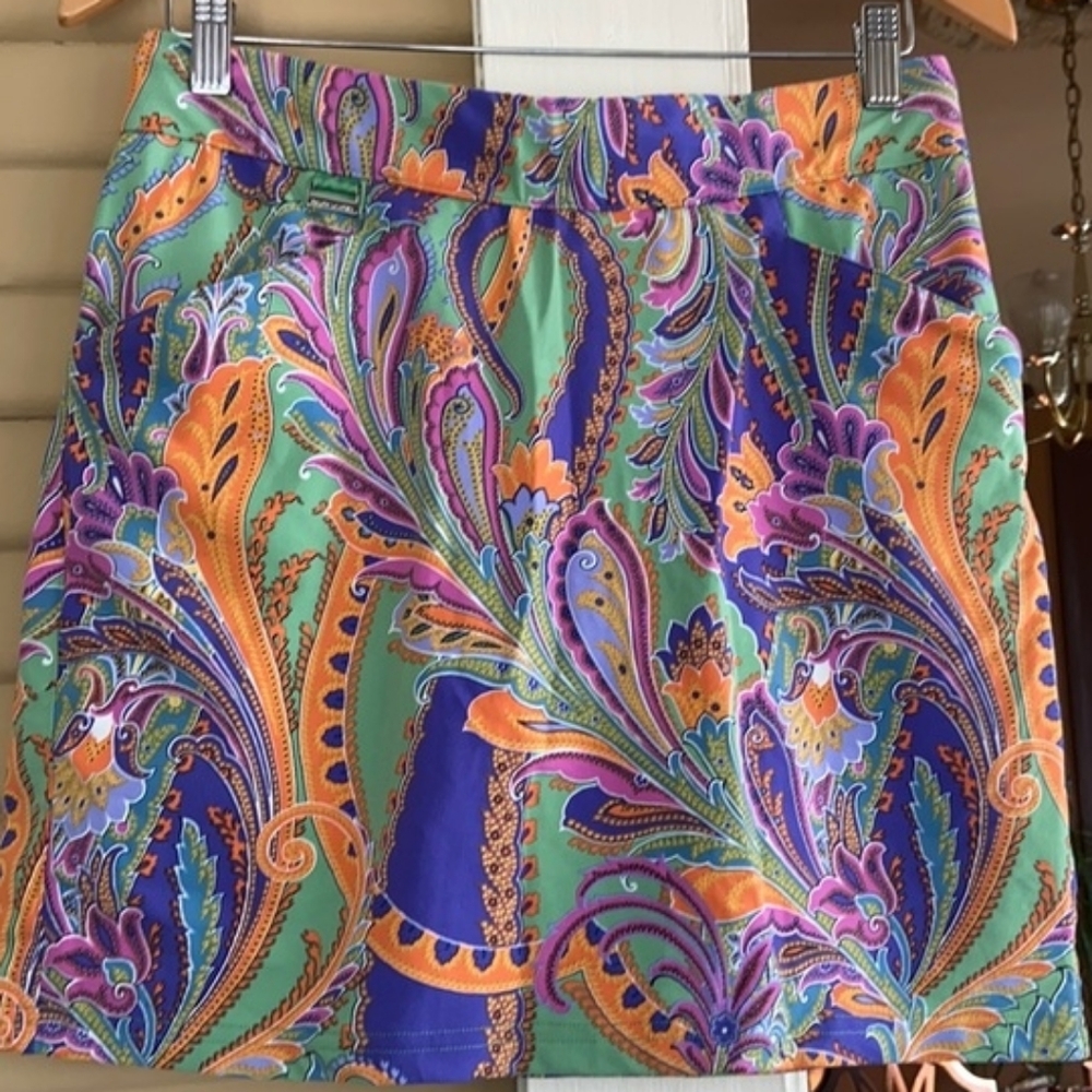Polo Golf Ralph Lauren Multicolor Paisley Skort